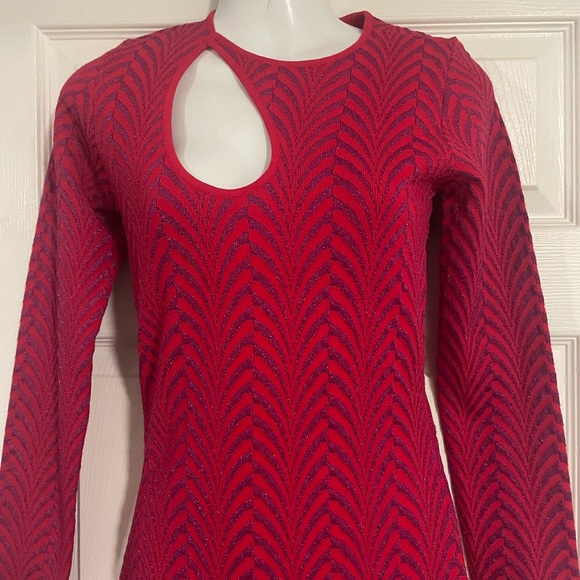 Marciano chevron print shift mini dress size XS NWOT - Picture 3 of 4